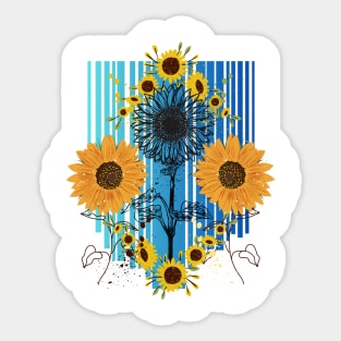 Little Aesthetic Sunflower Sticker